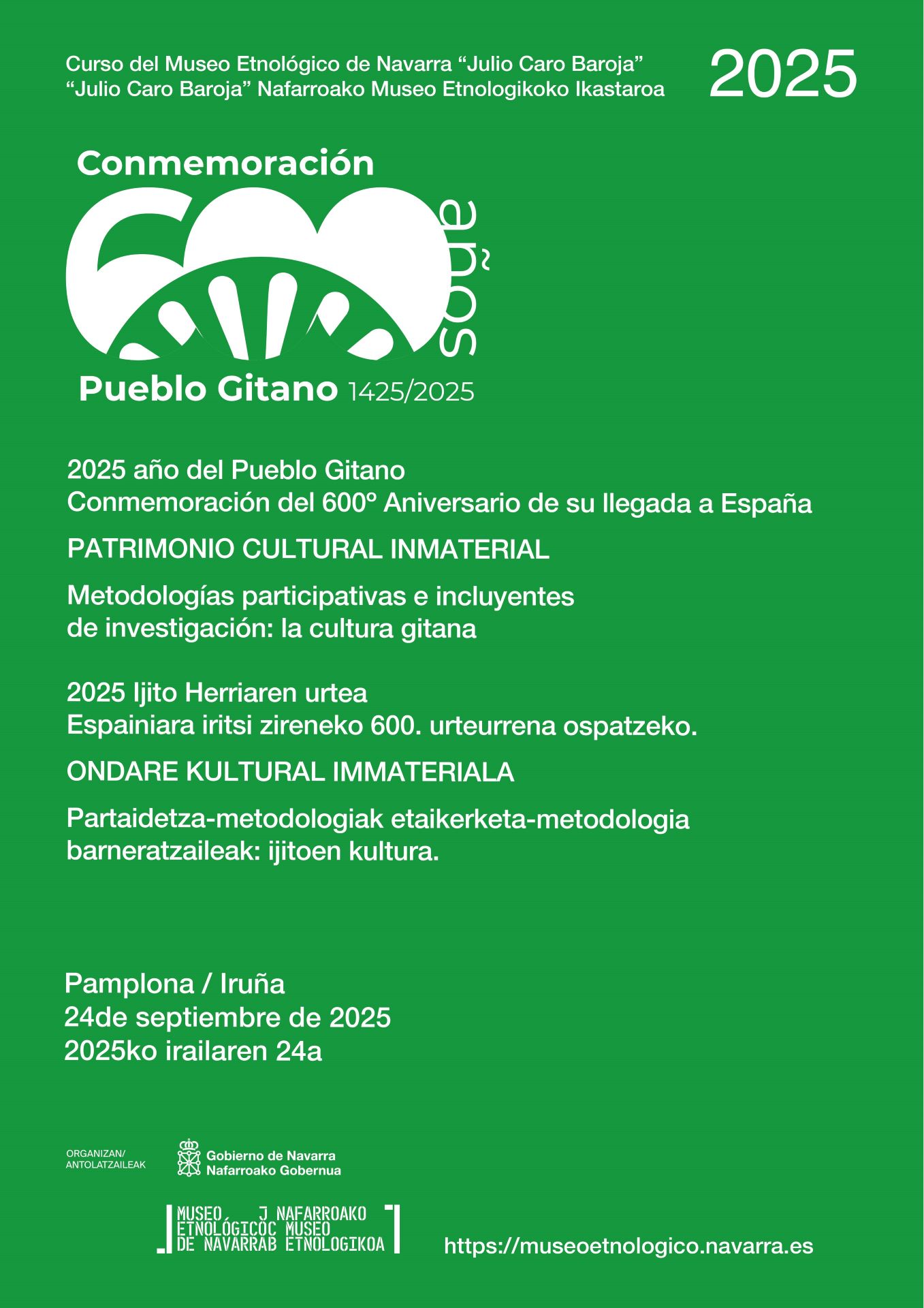 Curso de Patrimonio Cultural Inmaterial. Metodologías participativas e incluyentes de investigación: la cultura gitana.